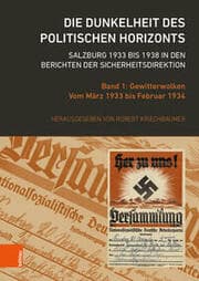 Cover von Die Dunkelheit des politischen Horizonts. Salzburg 1933 bis 1938 in den Berichten der Sicherheitsdirektion
