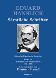 Cover von Eduard Hanslick, Sämtliche Schriften