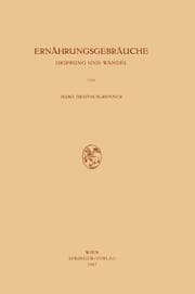 Cover von Ernährungsgebräuche