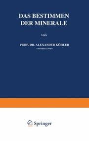 Cover von Das Bestimmen der Minerale