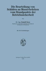 Cover von Die Beurteilung von Schäden an Massivbrücken vom Standpunkte der Betriebssicherheit