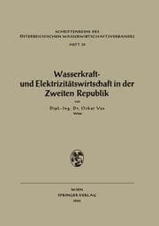 Cover von Wasserkraft- und Elektrizitätswirtschaft in der Zweiten Republik