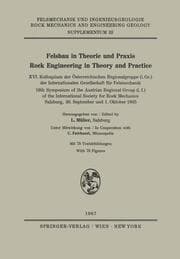 Cover von Felsbau in Theorie und Praxis Rock Engineering in Theory and Practice