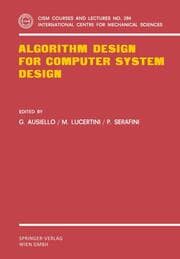 Cover von Algorithm Design for Computer System Design