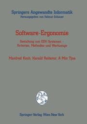 Cover von Software-Ergonomie