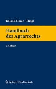 Cover von Handbuch des Agrarrechts