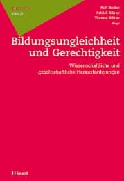 Cover von Bildungsungleichheit und Gerechtigkeit