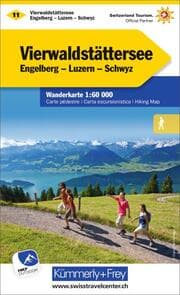 Cover von Kümmerly+Frey Wanderkarte 11 Vierwaldstättersee 1:60.000