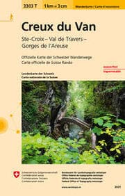Cover von 3303T Creux du Van Wanderkarte