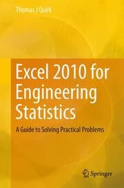 Cover von Excel 2010 for Engineering Statistics