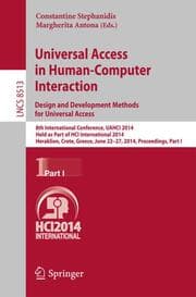 Cover von Universal Access in Human-Computer Interaction: Design and Development Methods for Universal Access