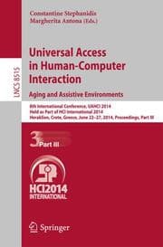Cover von Universal Access in Human-Computer Interaction: Aging and Assistive Environments