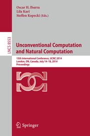 Cover von Unconventional Computation and Natural Computation