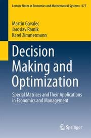 Cover von Decision Making and Optimization