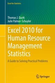 Cover von Excel 2010 for Human Resource Management Statistics