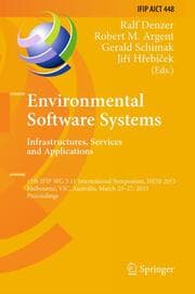 Cover von Environmental Software Systems.Infrastructures, Services and Applications