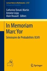 Cover von In Memoriam Marc Yor - Séminaire de Probabilités XLVII