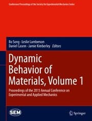 Cover von Dynamic Behavior of Materials, Volume 1
