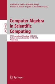 Cover von Computer Algebra in Scientific Computing