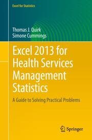 Cover von Excel 2013 for Health Services Management Statistics