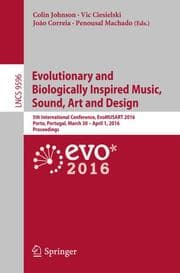 Cover von Evolutionary and Biologically Inspired Music, Sound, Art and Design
