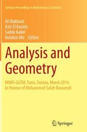 Cover von Analysis and Geometry