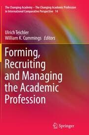 Cover von Forming, Recruiting and Managing the Academic Profession