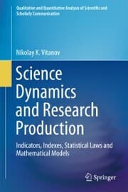 Cover von Science Dynamics and Research Production