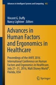 Cover von Advances in Human Factors and Ergonomics in Healthcare