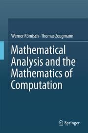 Cover von Mathematical Analysis and the Mathematics of Computation