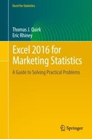 Cover von Excel 2016 for Marketing Statistics