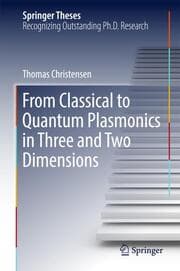 Cover von From Classical to Quantum Plasmonics in Three and Two Dimensions