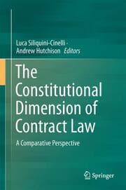 Cover von The Constitutional Dimension of Contract Law