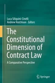Cover von The Constitutional Dimension of Contract Law