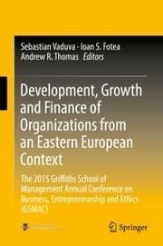 Cover von Development, Growth and Finance of Organizations from an Eastern European Context