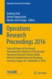 Cover von Operations Research Proceedings 2016