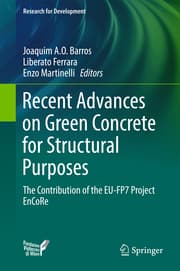 Cover von Recent Advances on Green Concrete for Structural Purposes