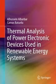 Cover von Thermal Analysis of Power Electronic Devices Used in Renewable Energy Systems