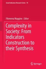 Cover von Complexity in Society: From Indicators Construction to their Synthesis
