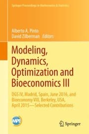 Cover von Modeling, Dynamics, Optimization and Bioeconomics III
