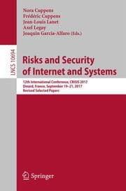 Cover von Risks and Security of Internet and Systems