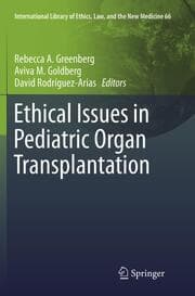 Cover von Ethical Issues in Pediatric Organ Transplantation