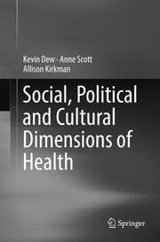 Cover von Social, Political and Cultural Dimensions of Health