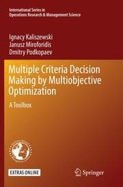 Cover von Multiple Criteria Decision Making by Multiobjective Optimization