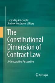 Cover von The Constitutional Dimension of Contract Law