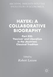 Cover von Hayek: A Collaborative Biography