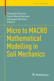 Cover von Micro to MACRO Mathematical Modelling in Soil Mechanics
