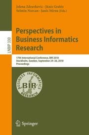 Cover von Perspectives in Business Informatics Research