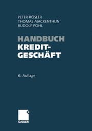 Cover von Handbuch Kreditgeschäft