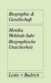 Cover von Biographische Unsicherheit